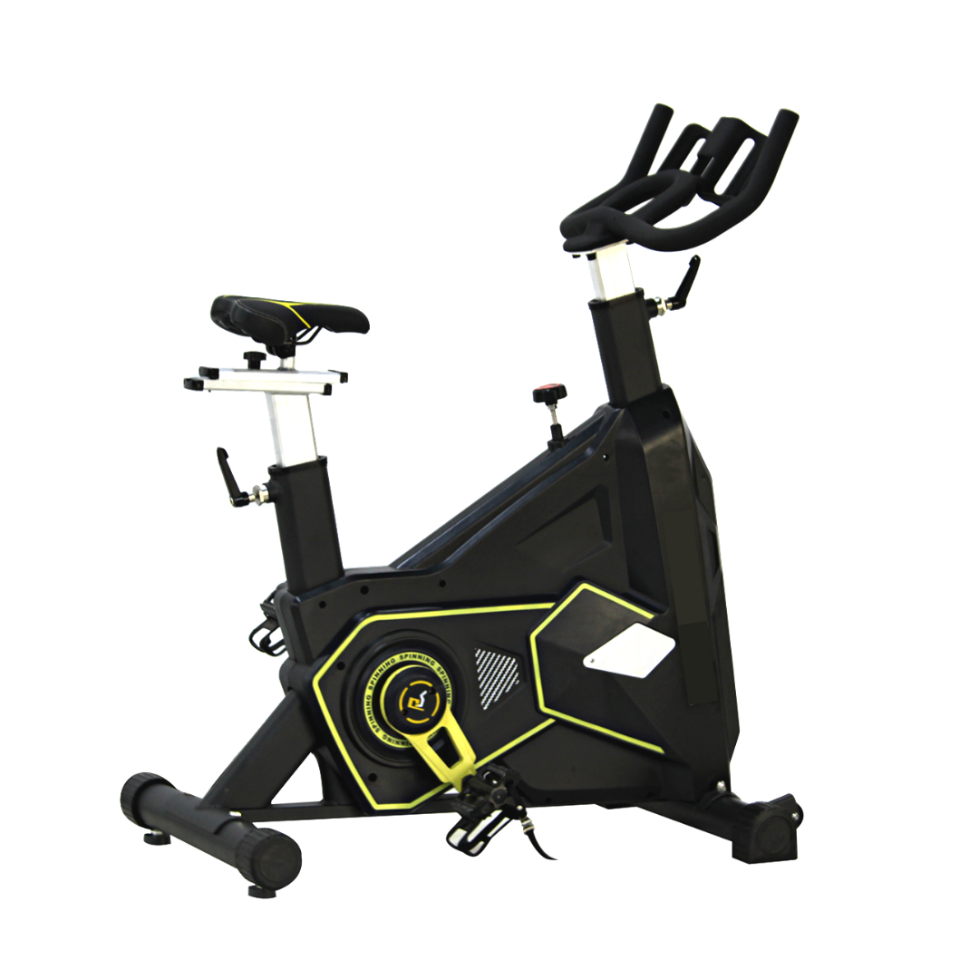 Spin bike for indoor cycling. This stationary bike is good for exercise at home and the gym.