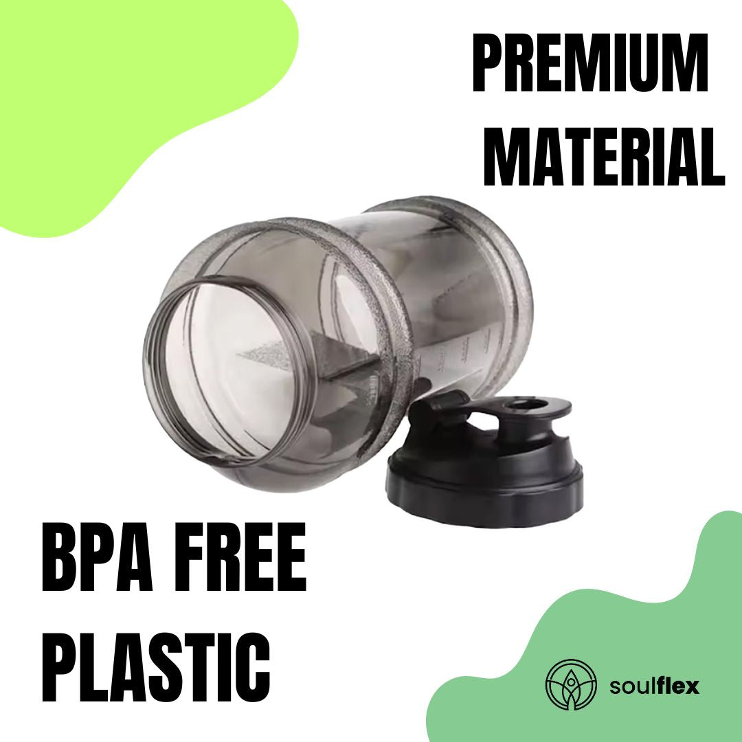 A large 2.5-liter water bottle made of durable, clear plastic with a sturdy handle on the side for easy carrying.