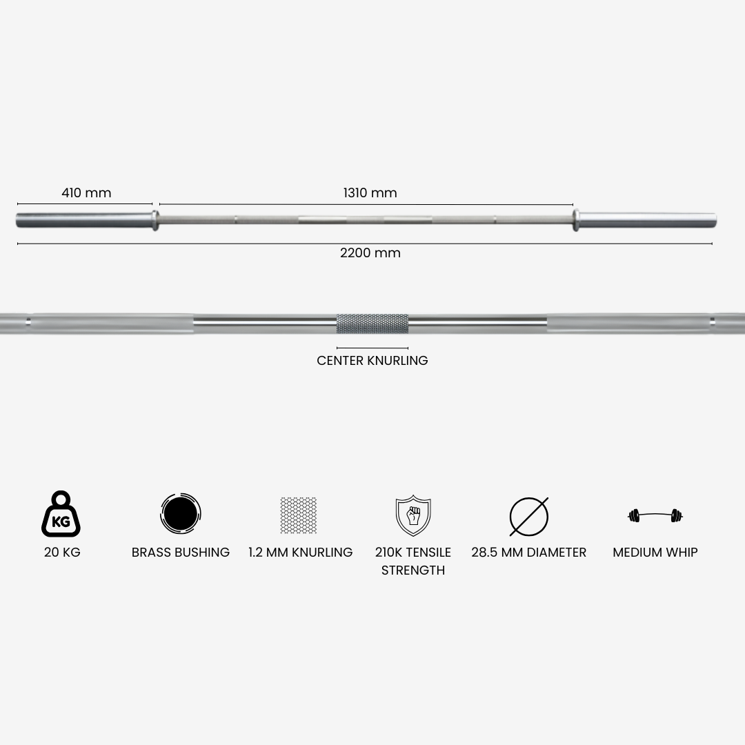 Steel Frost Powerlifting Barbell