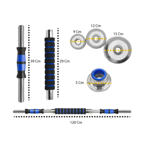 Adjustable Dumbbells & Barbell Set