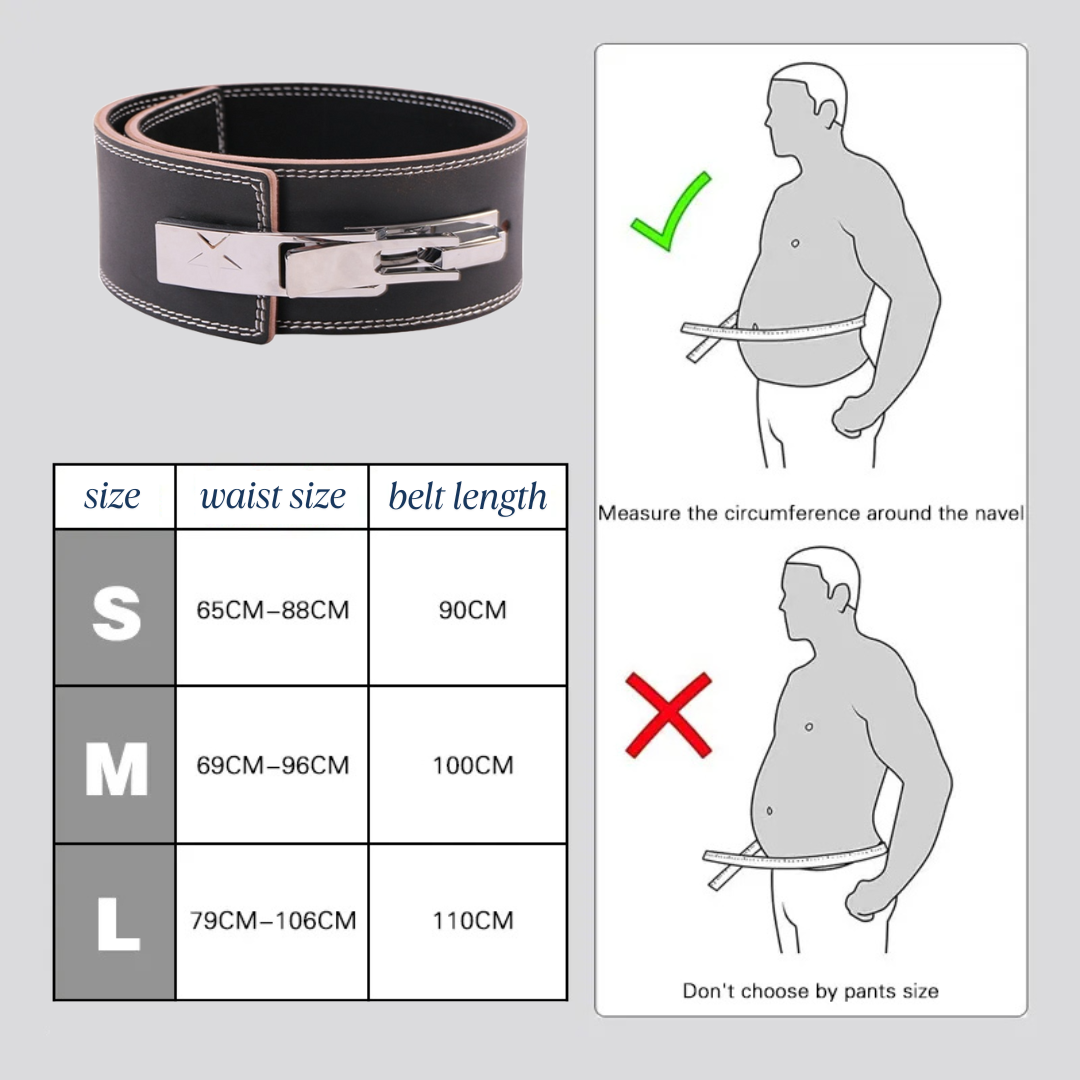 Weightlifting Belt With Lever Soulflex