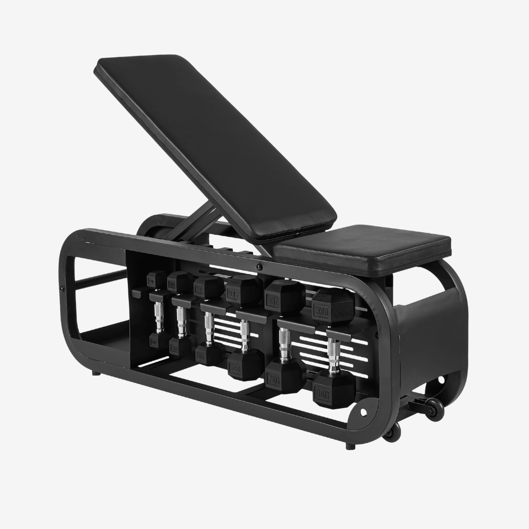Adjustable Exercise Bench With Built-In Storage
