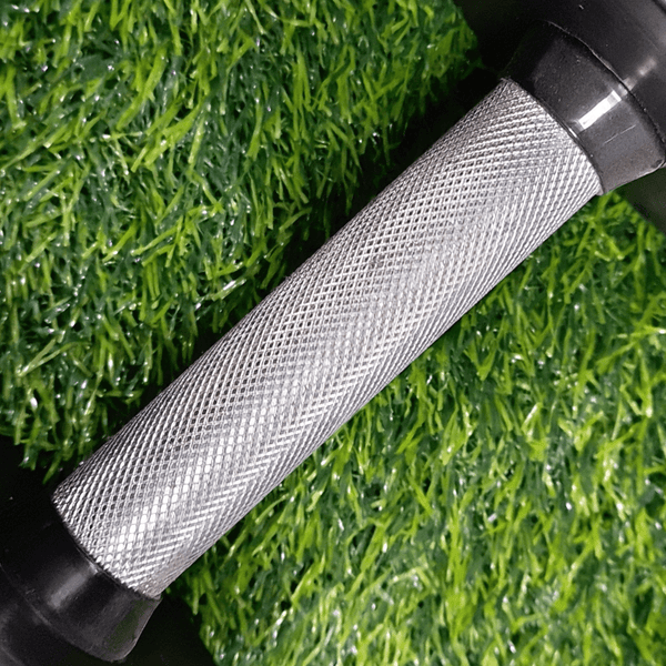 Premium round dumbbells set made of PVC, coated with silicon.