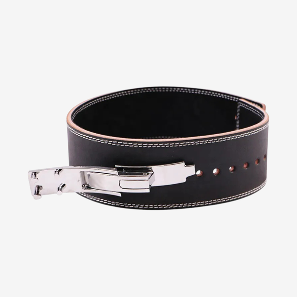 Leather Weightlifting Gym Belt With Lever