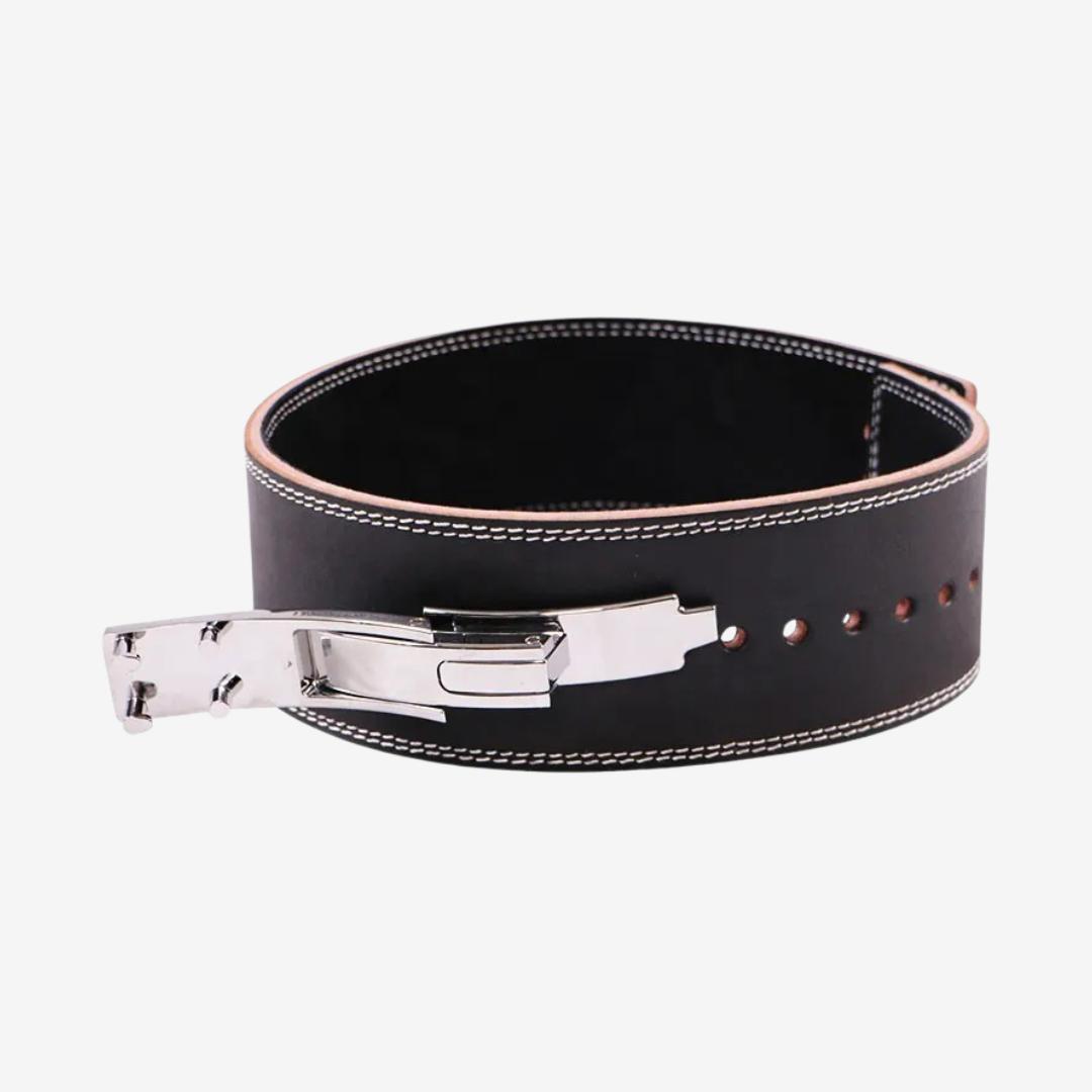 Leather Weightlifting Gym Belt With Lever