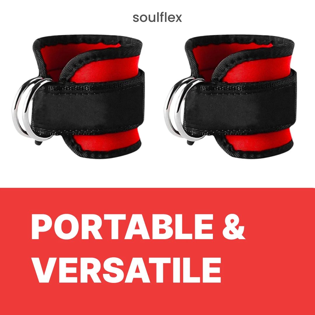 Ankle Straps - Pair (Red) Soulflex