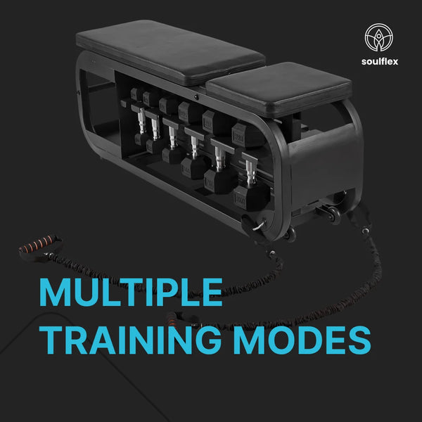  Adjustable Bench for home and gym use, exercise bench with six height adjustments, built-in storage for dumbbells and equipment. Features a wider cushion area, solid steel construction, sleek design, ultra-durable materials, and a max load capacity of 300 kgs. Equipped with wheels for easy mobility.