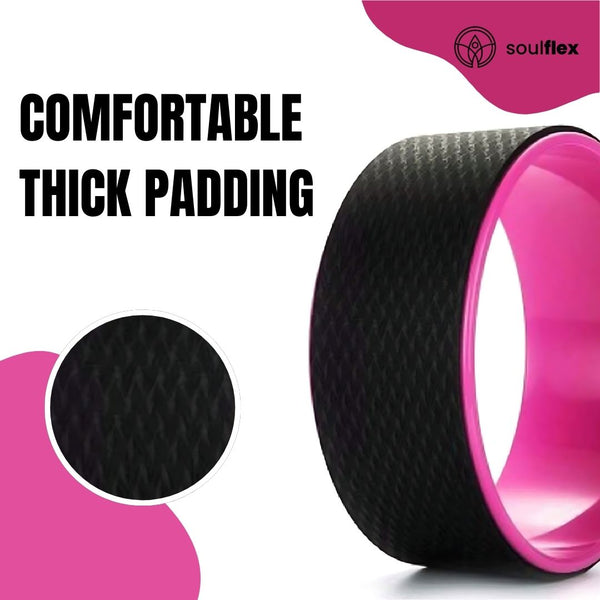Yoga Wheel - Black & Pink Soulflex