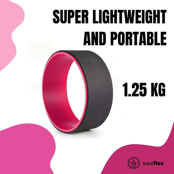 Yoga Wheel - Black & Pink Soulflex