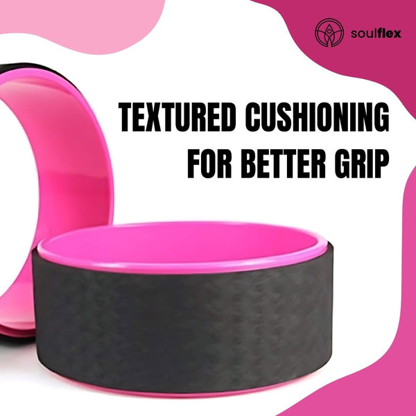Yoga Wheel - Black & Pink Soulflex