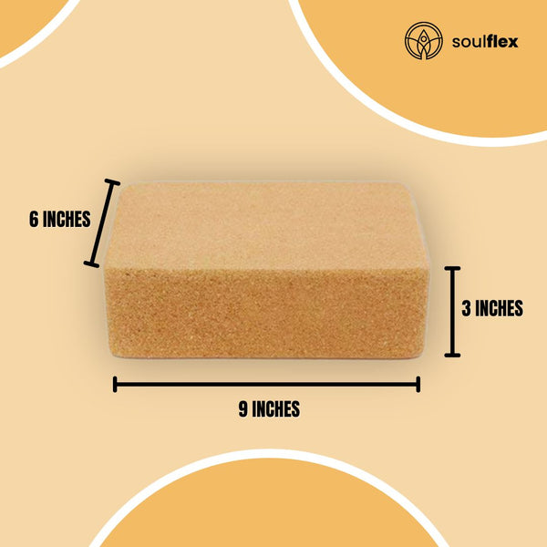 Cork Yoga Brick (Set of 2) Soulflex