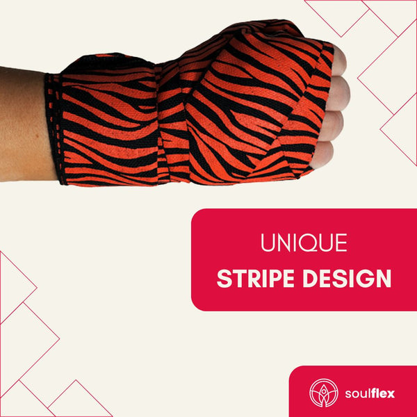 Zebra Striped Hand Wraps Soulflex