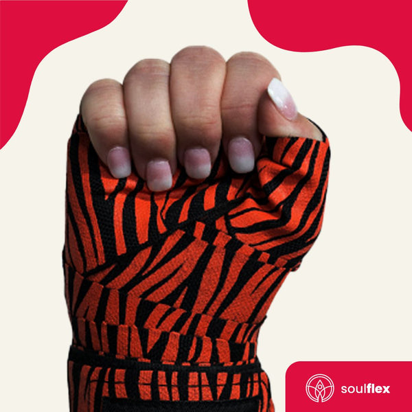 Zebra Striped Hand Wraps Soulflex